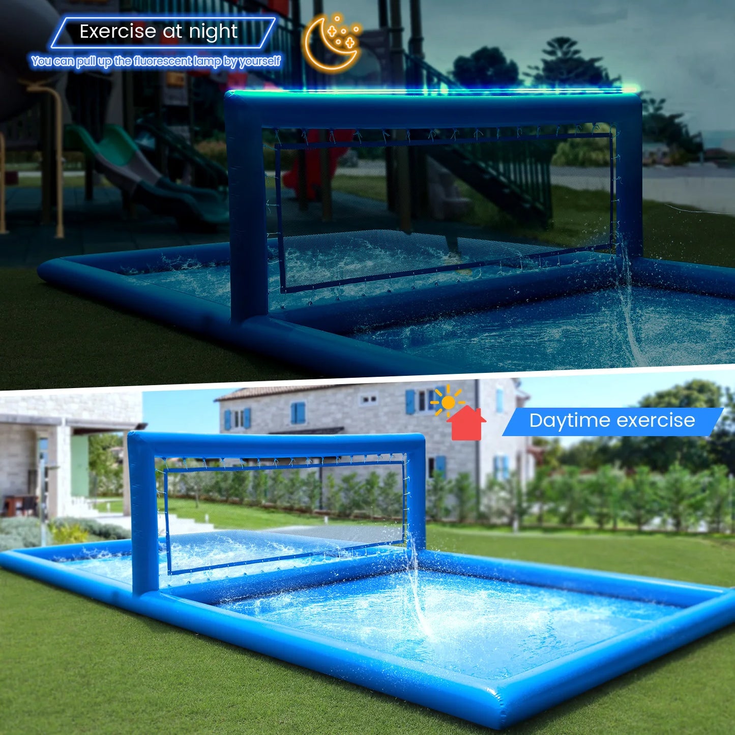 RTS Inflatable Outdoor Water Volleyball Court For Pools