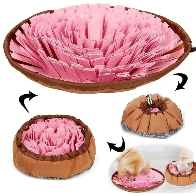 Washable Felt Pet Sniffing Pad Foldable Slow Feeding Mat