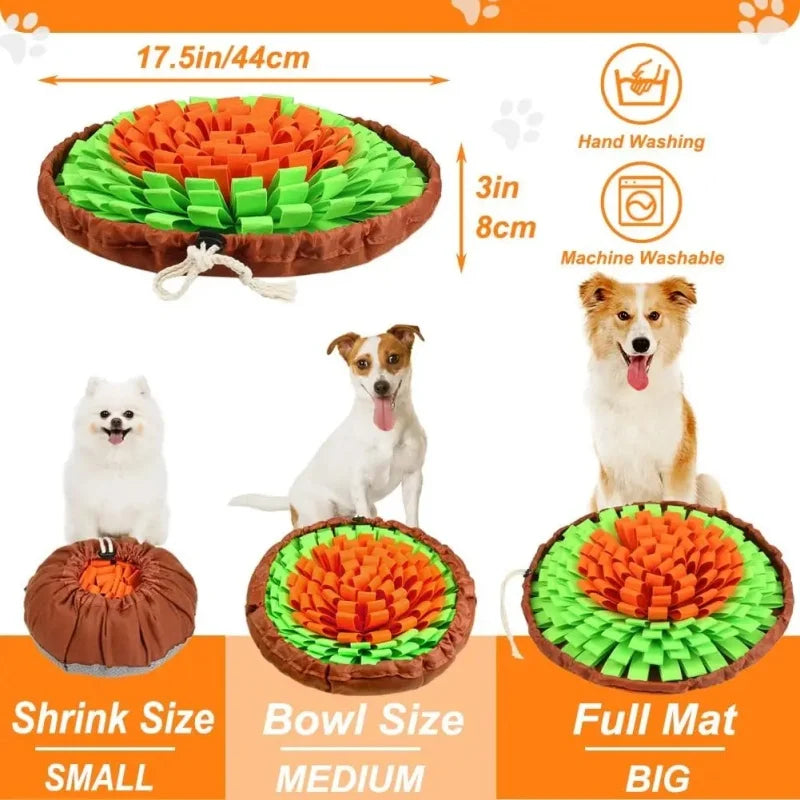 Washable Felt Pet Sniffing Pad Foldable Slow Feeding Mat