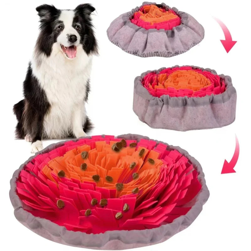 Washable Felt Pet Sniffing Pad Foldable Slow Feeding Mat