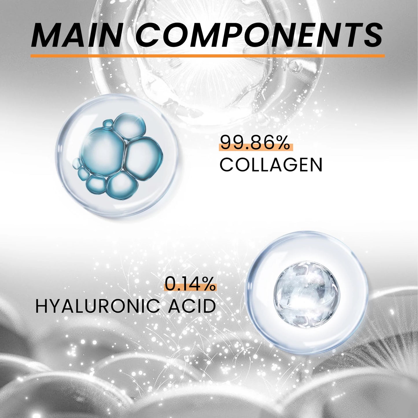 Jaysuing Collagen Soluble Facial Mask Hyaluronic Acid Tightens Brightens