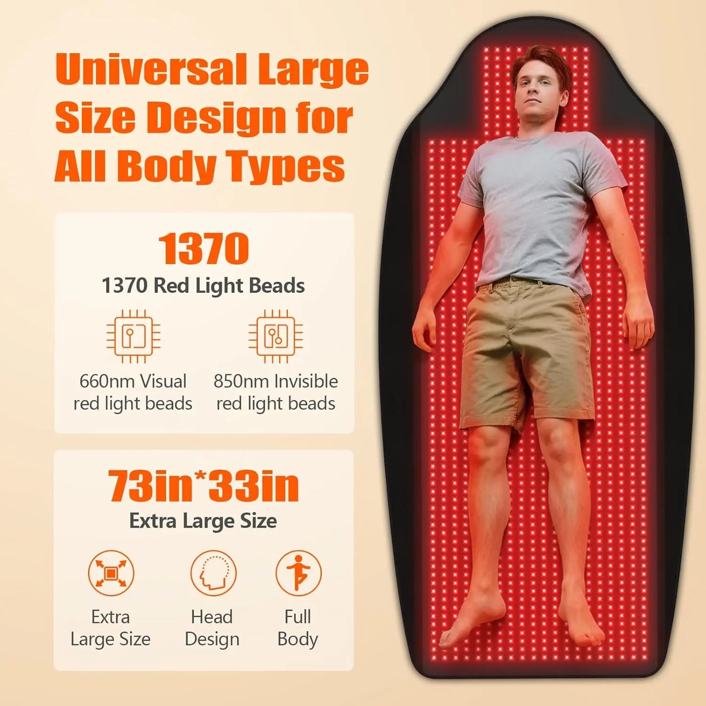 KTS Red Light Therapy Belt for Body Anti Aging Effect