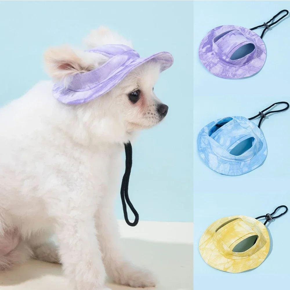 Pet Hat With Ear Holes for Dogs and Cats Adjustable