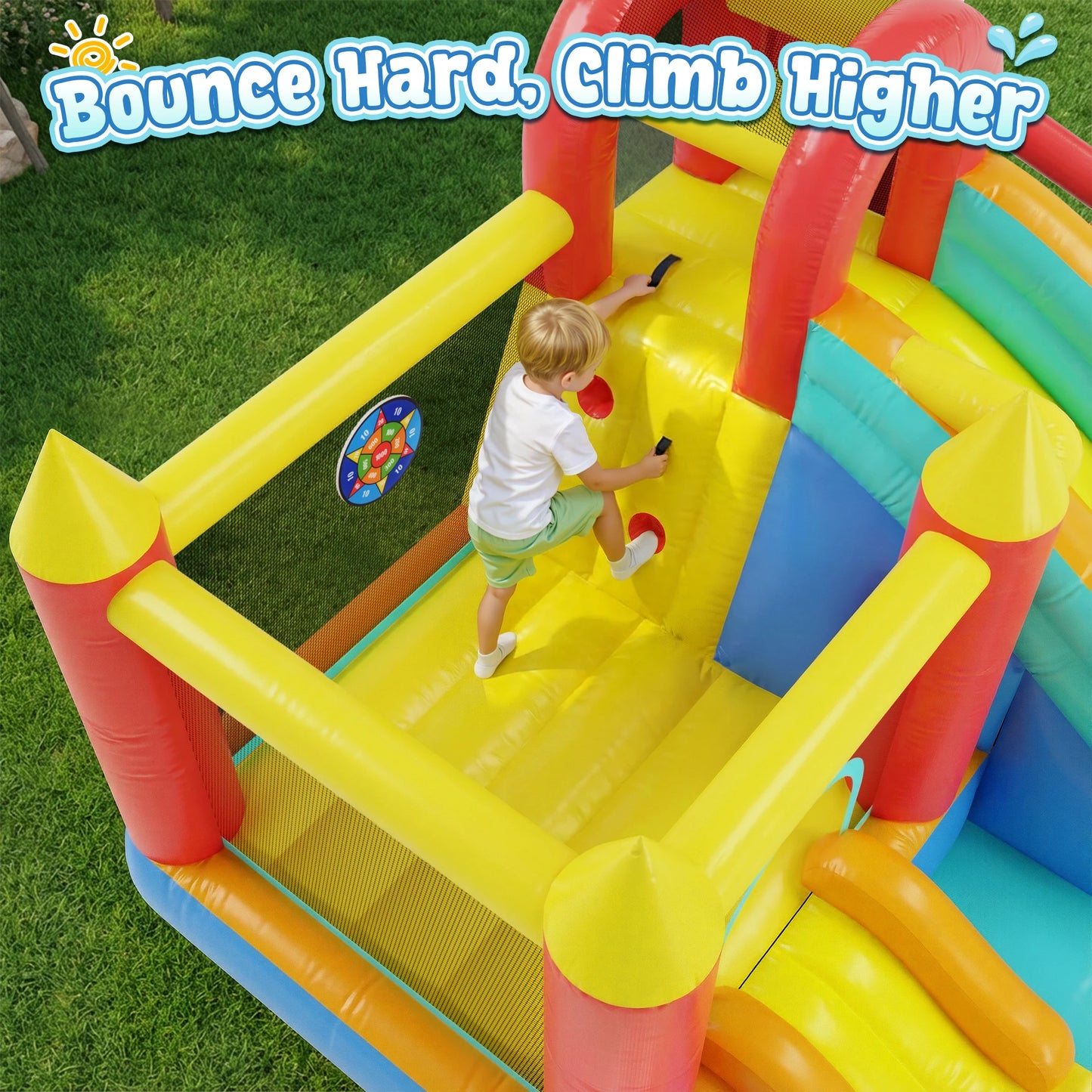 Jump And Slide Inflatable Bouncer For Kids Indoor Outdoor Play