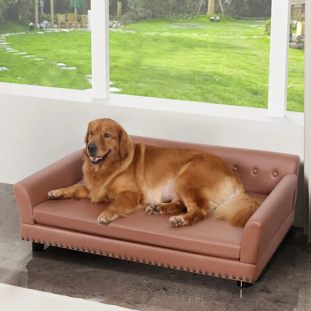 BINGOPAW Waterproof Sofa Bed For Dogs With Removable Cushion