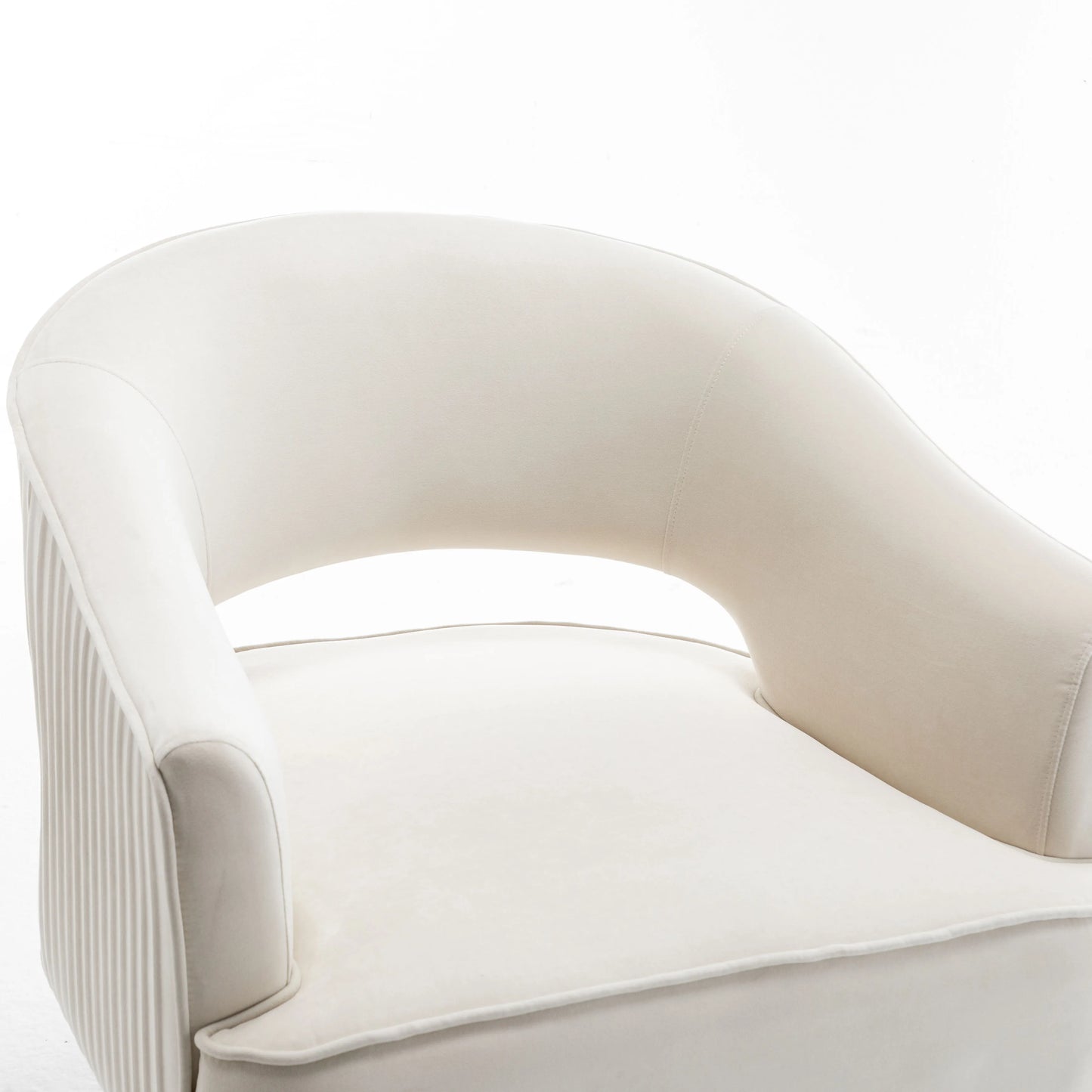 Modern Velvet Swivel Arm Chair For Living Room And Bedroom