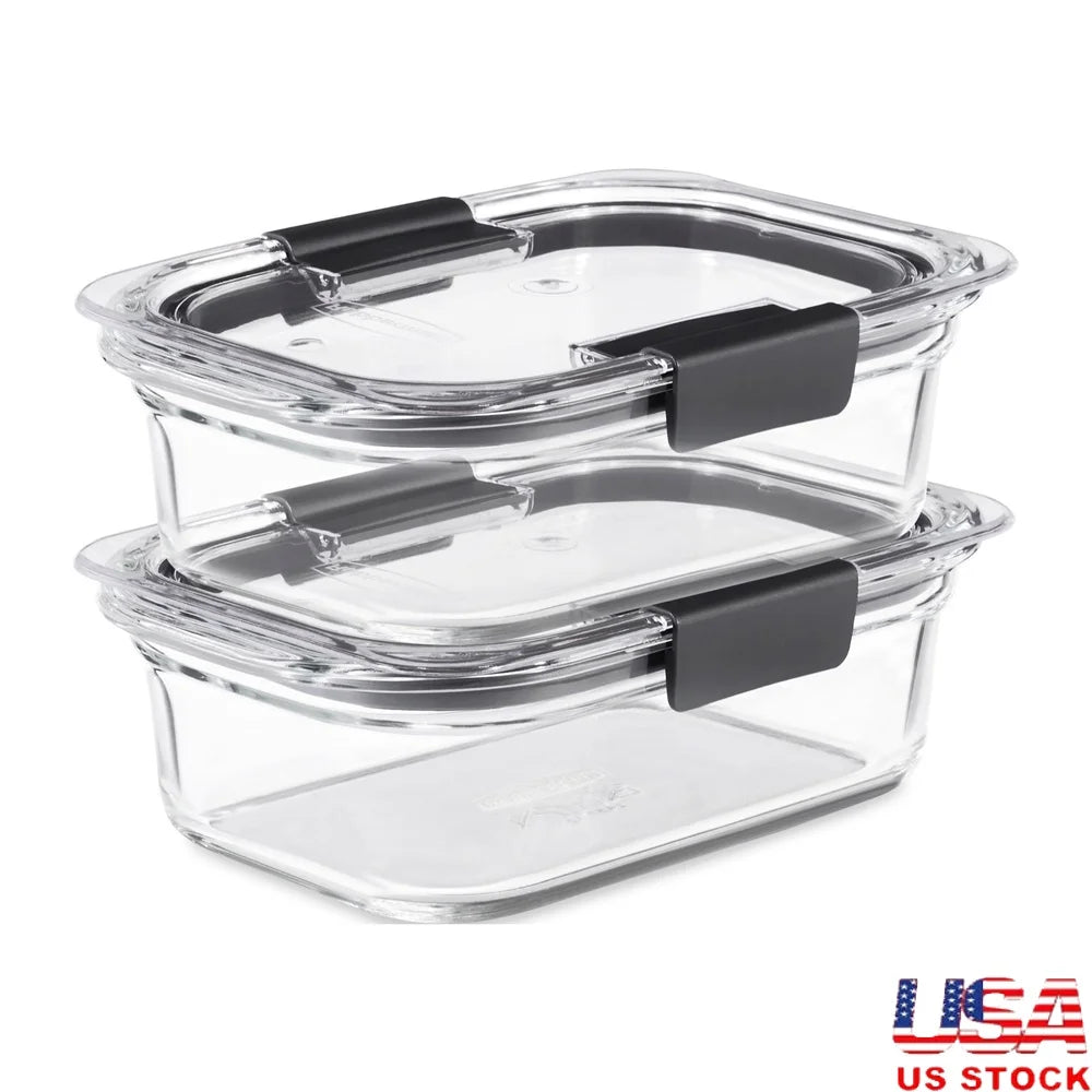 Airtight Leak Proof Glass Food Storage Containers Vented Microwave Safe