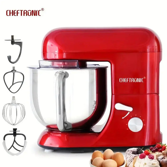 Cheftronic 6-Speed Stand Mixer With Dough Hook and Wire Whip