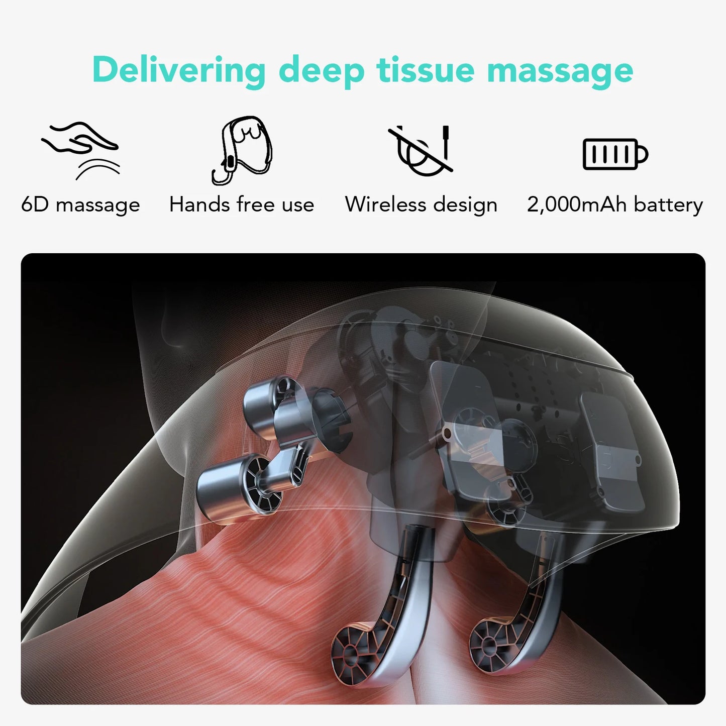 SKG H5 Mini Neck and Shoulder Massage With Heat Therapy