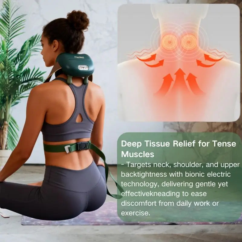 4D Kneading Neck And Shoulder Massager With Heat Therapy