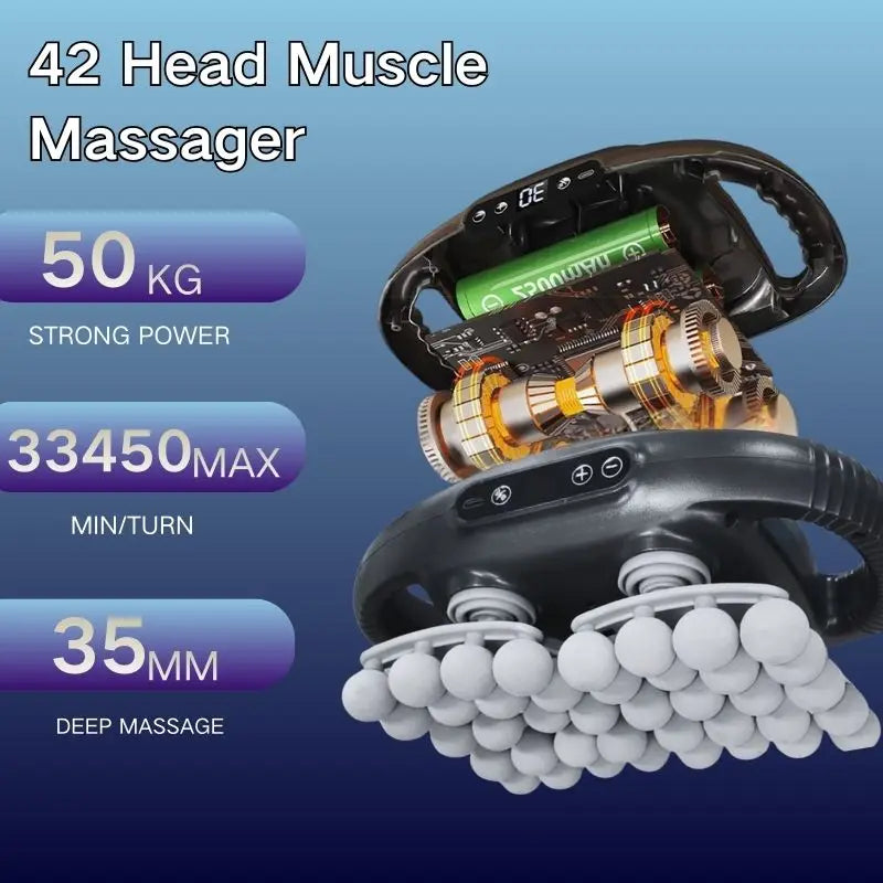 Multi-Head Massager for Shoulder Neck Back Pain Relief