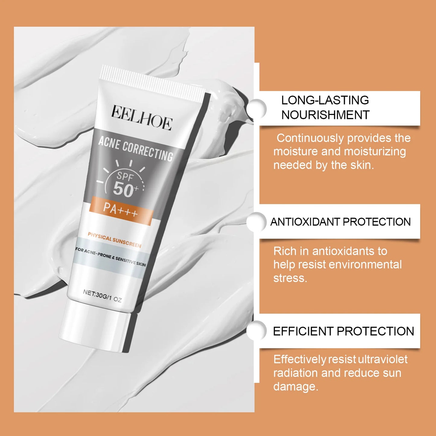 Eelhoe Freshing Facial Sunscreen SPF 50 Hydrating Daily Protection
