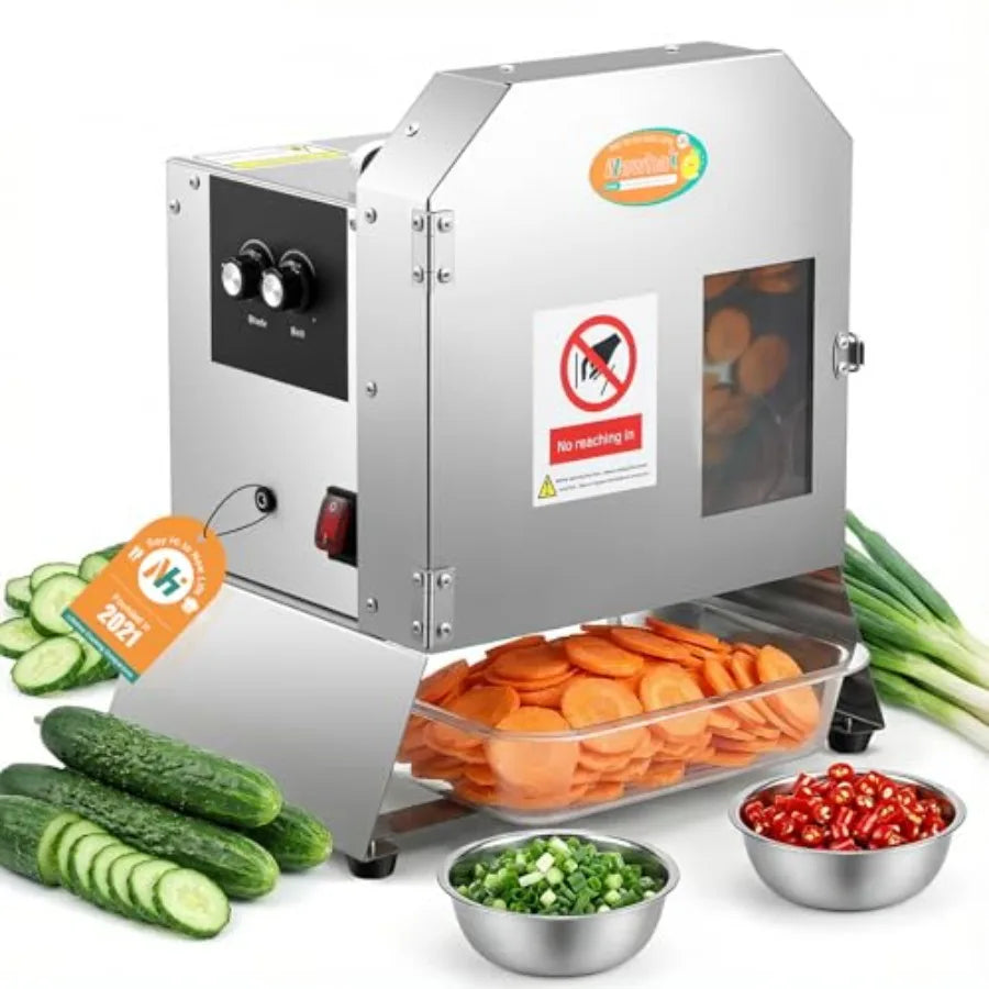 YAO HUI HUANG Electric Automatic Vegetable Slicer With Conveyor Belt