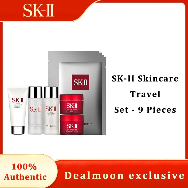 SK-II Travel Exclusive 9-Piece Skincare Set With Essential Treatments