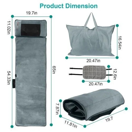 Electric Massage Mat Multifunctional Full Body Massager With Heating Kneading