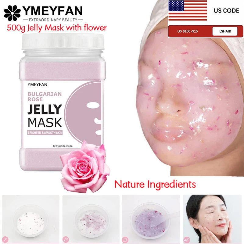 YMEYFAN Hyaluronic Acid Jelly Face Mask for Hydration Whitening