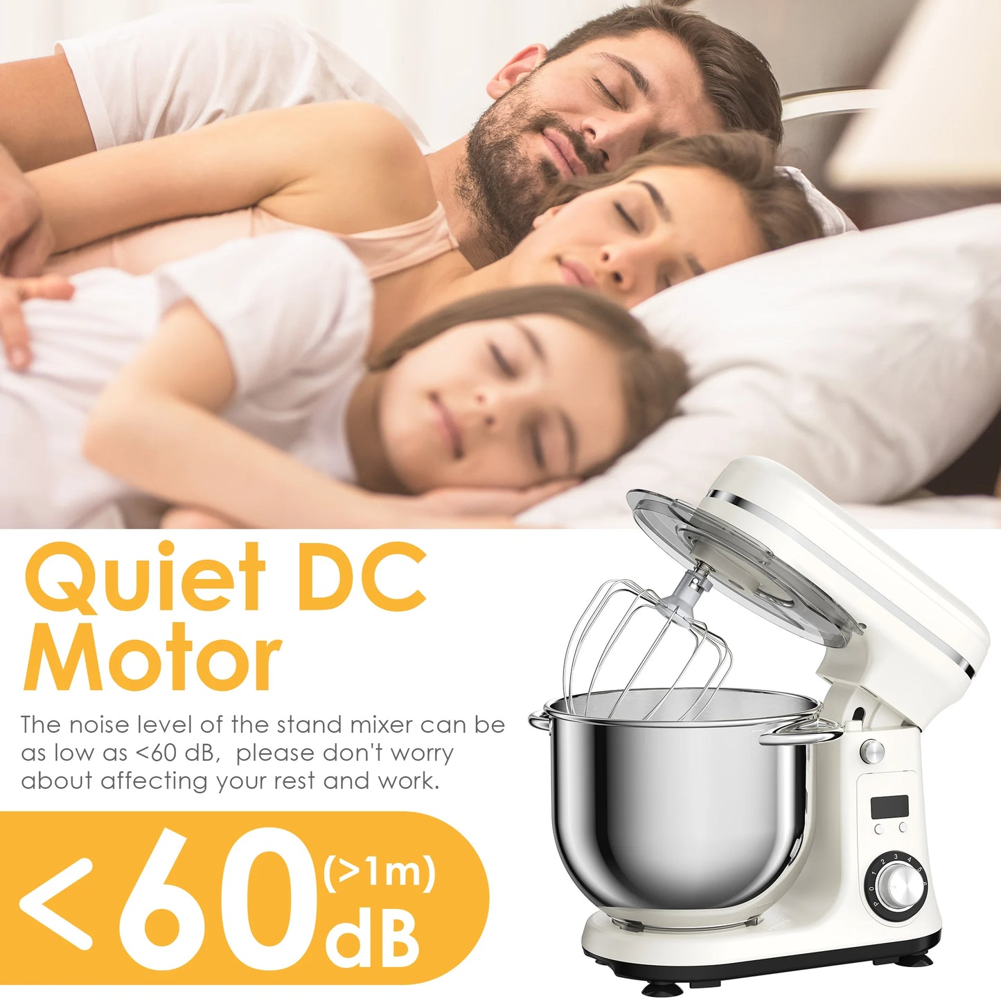 Biolomix Stand Mixer 6 Speed 1200W With Dough Hook