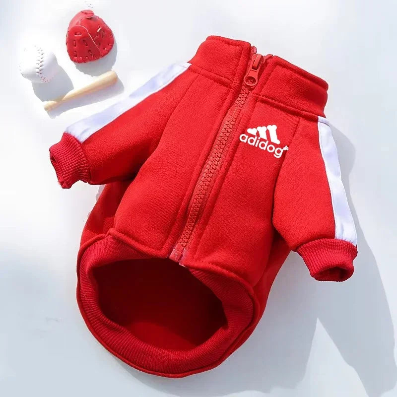 Baseball Dog Jacket For Winter Weather
