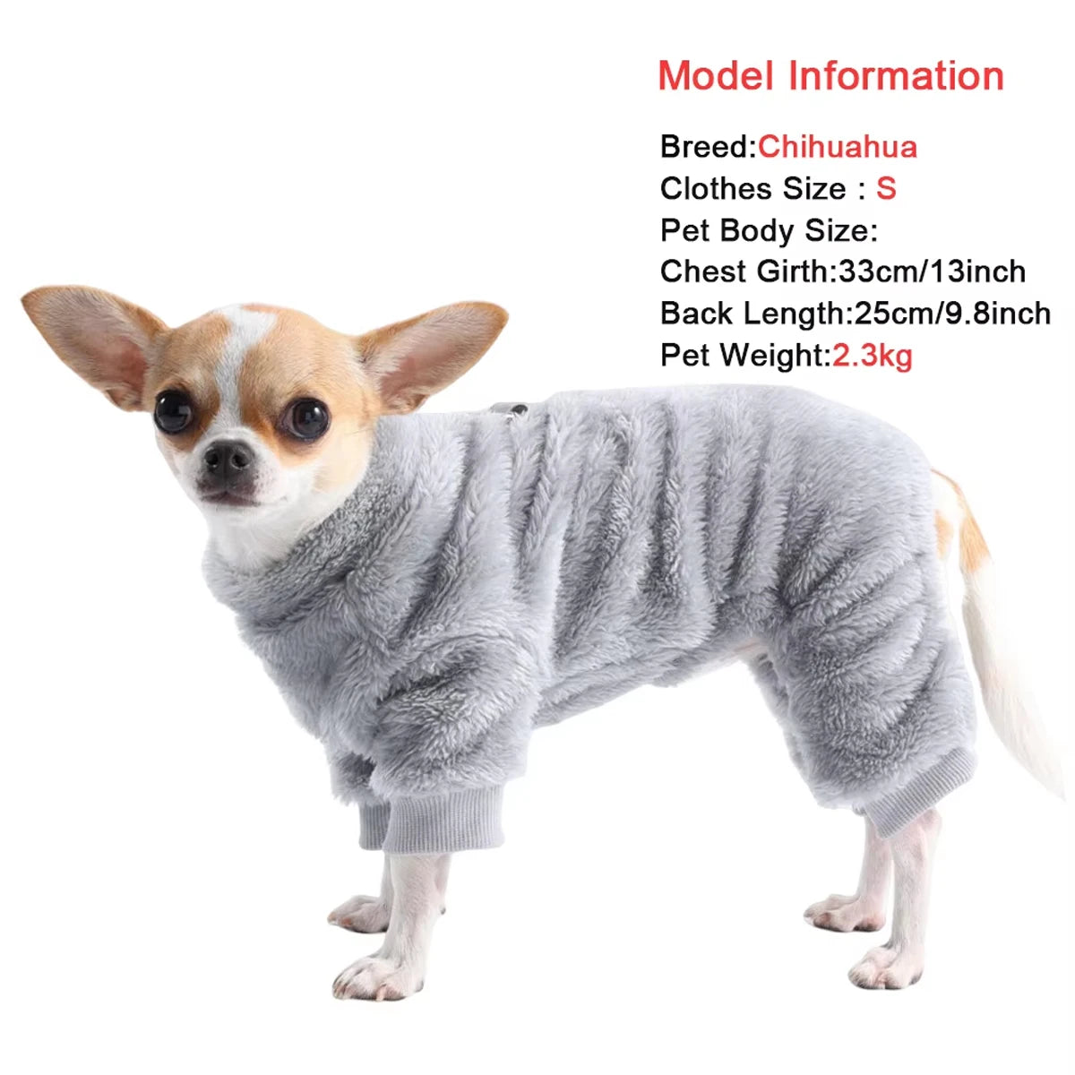 Holapet Winter Warm Pet Jumpsuit for Dogs and Cats