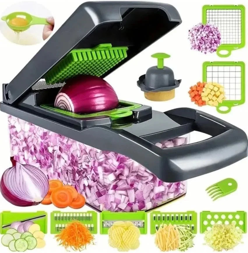 AEDG Multifunctional Vegetable Chopper 14 In 1 Slicer Dicer Grater Set