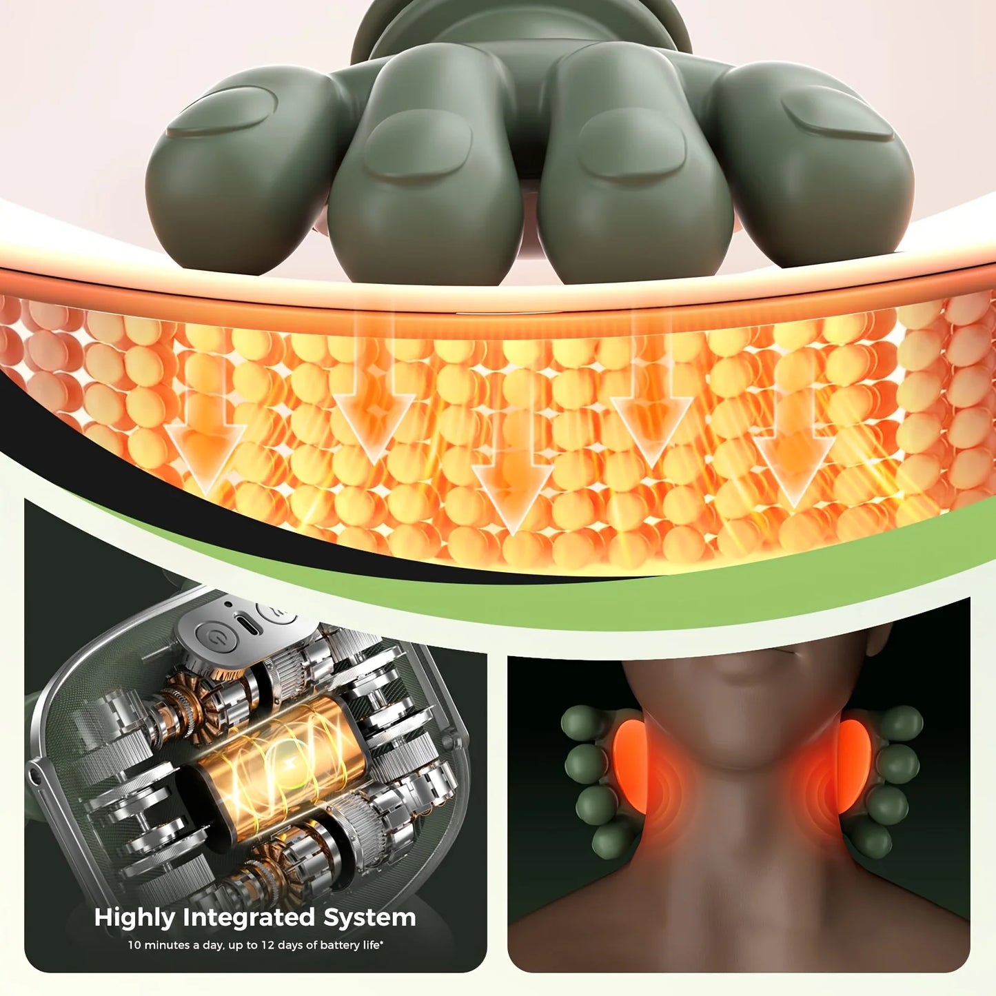 4D Kneading Neck And Shoulder Massager With Heat Therapy