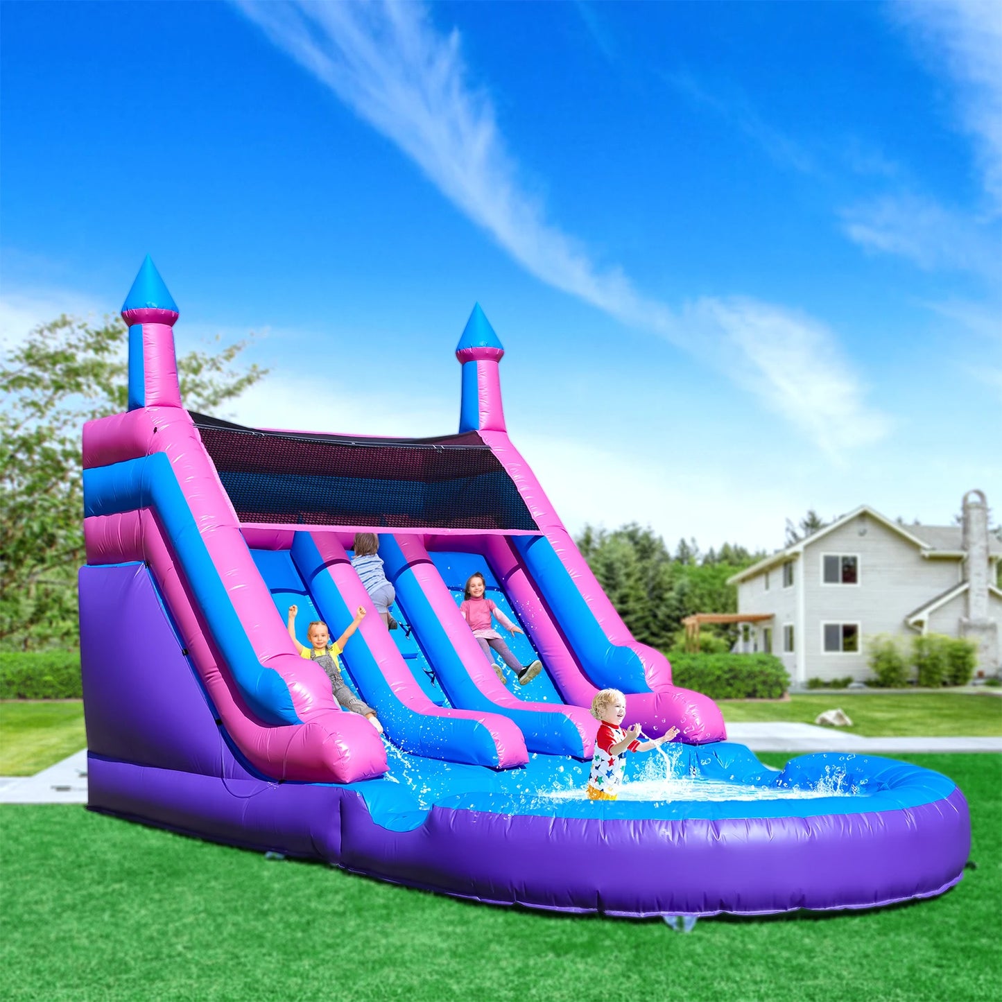 RTS Inflatable Commercial Water Slide for Kids with Blower