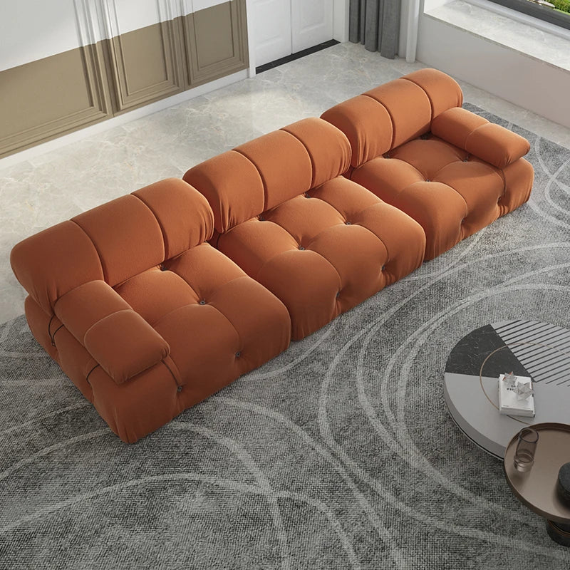 Sdorens Velvet Convertible Modular Sectional Sofa For Living Room