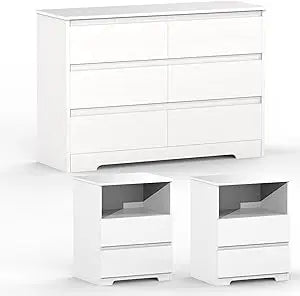 MKDK Bedroom Furniture Set Dresser and Nightstand Collection
