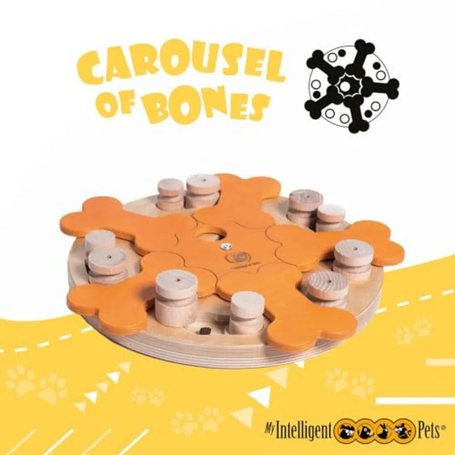 Yao Hui Huang Carousel Of Bones Wooden Dog Puzzle Toy