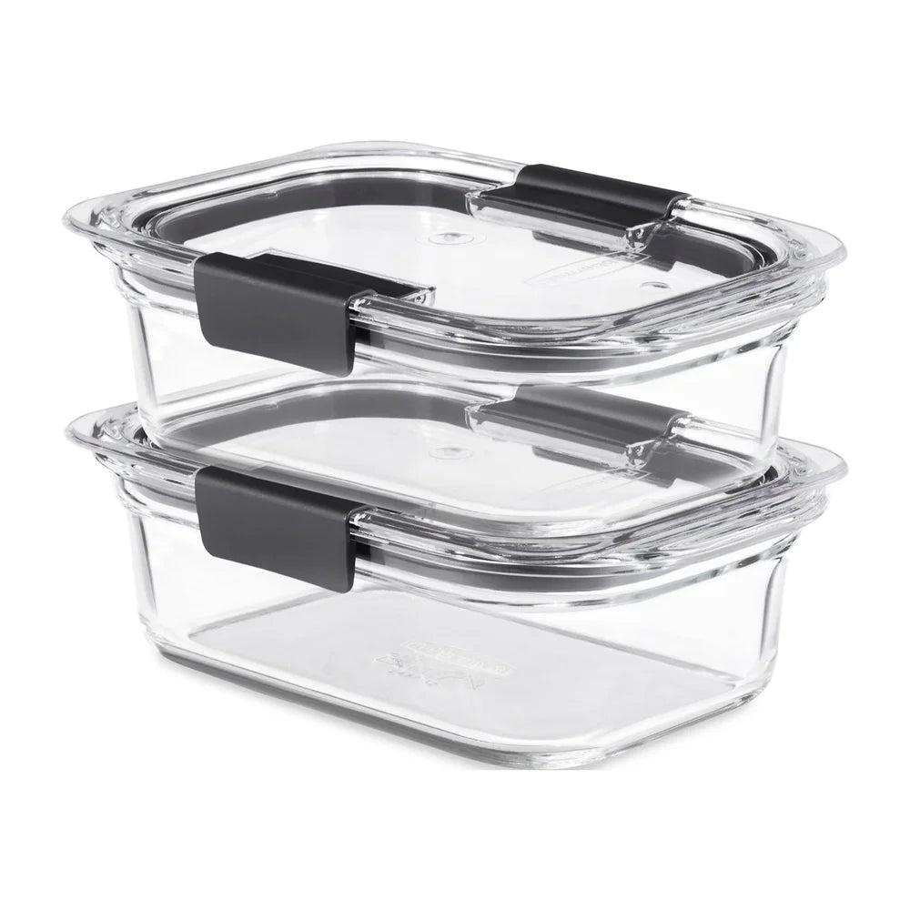 Airtight Leak Proof Glass Food Storage Containers Vented Microwave Safe