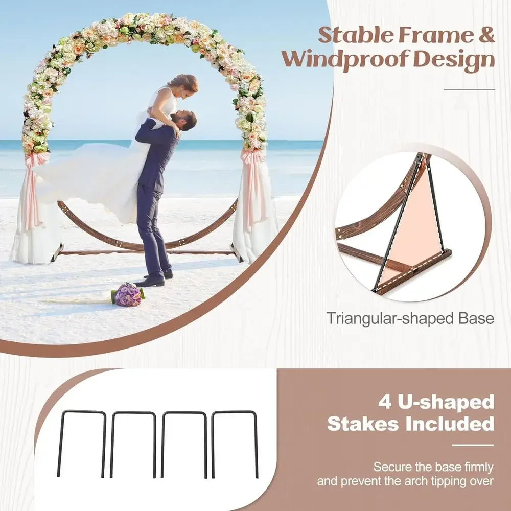 Wooden Arch Stand For Outdoor Weddings Garden Pergola Decor