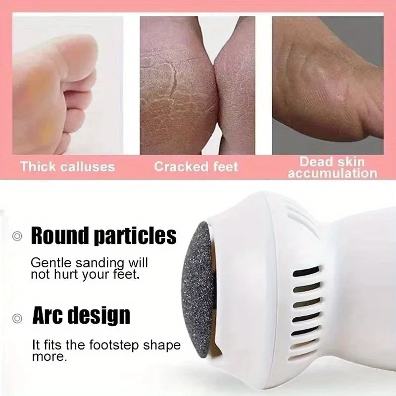 Rechargeable Electric Foot File for Professional Pedicure and Callus Removal
