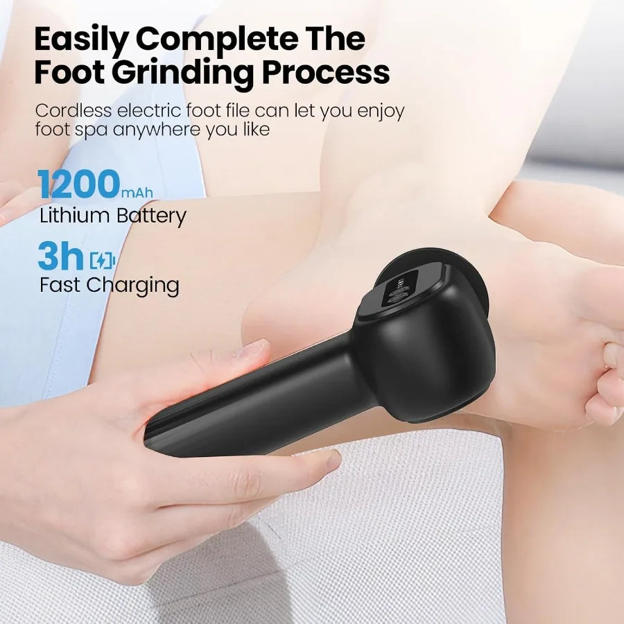 TLXT Electric Callus Remover 2 in 1 Rechargeable Foot File