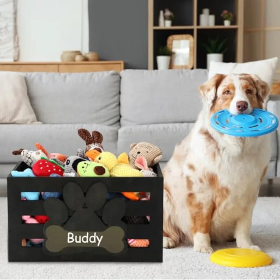 YAO HUI HUANG Large Dog Toy Basket With Handles Organizer
