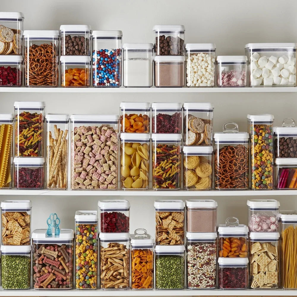 Airtight Clear Food Storage Container Flip Tite Pantry Organizer BPA Free