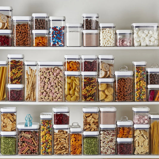 Airtight Clear Food Storage Container Flip Tite Pantry Organizer BPA Free