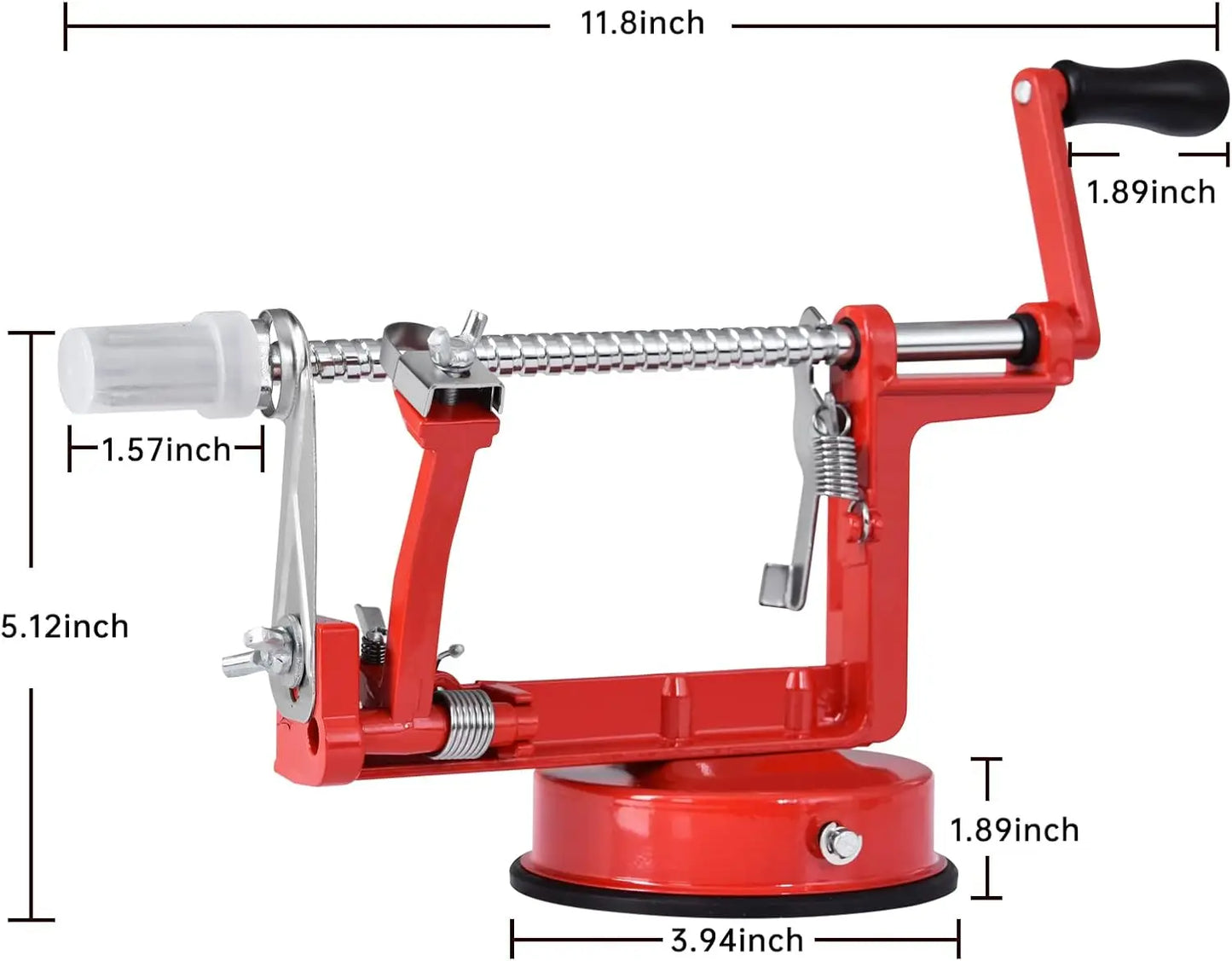 Apple Peeler Slicer Corer 3 In 1 Stainless Suction Cup
