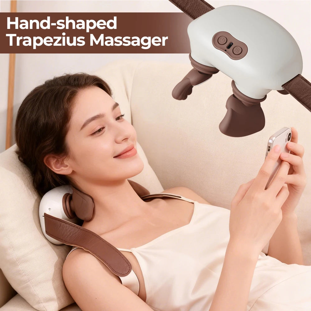 Foreverlily Bionic Pressure Neck Massager With Electric Kneading