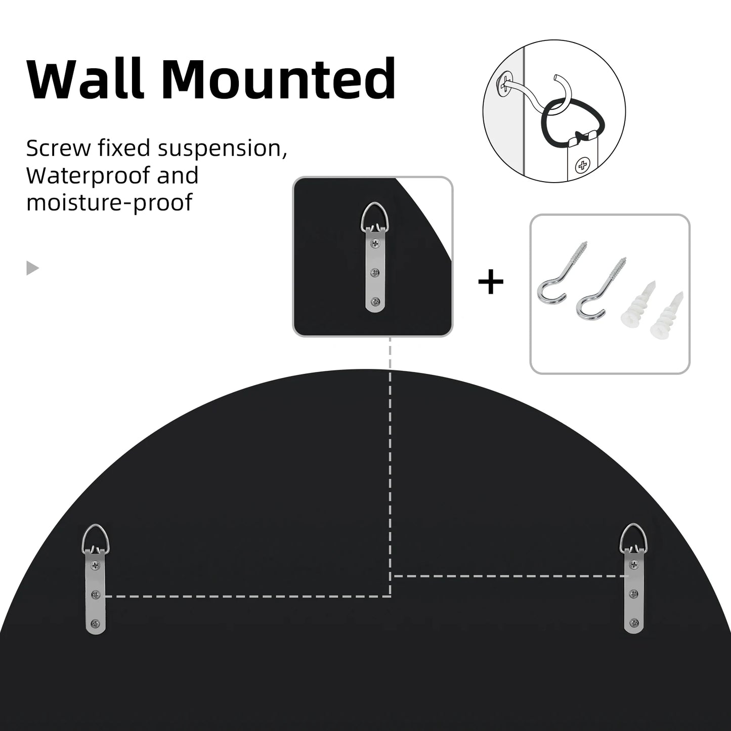 Elegant Round Starburst Wall Mirror For Living Room And Bedroom