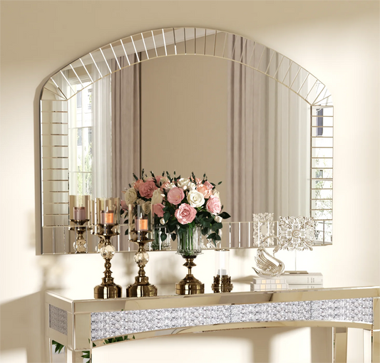 Arched Wall Mirror Beveled Edge Venetian Accent Home Decor