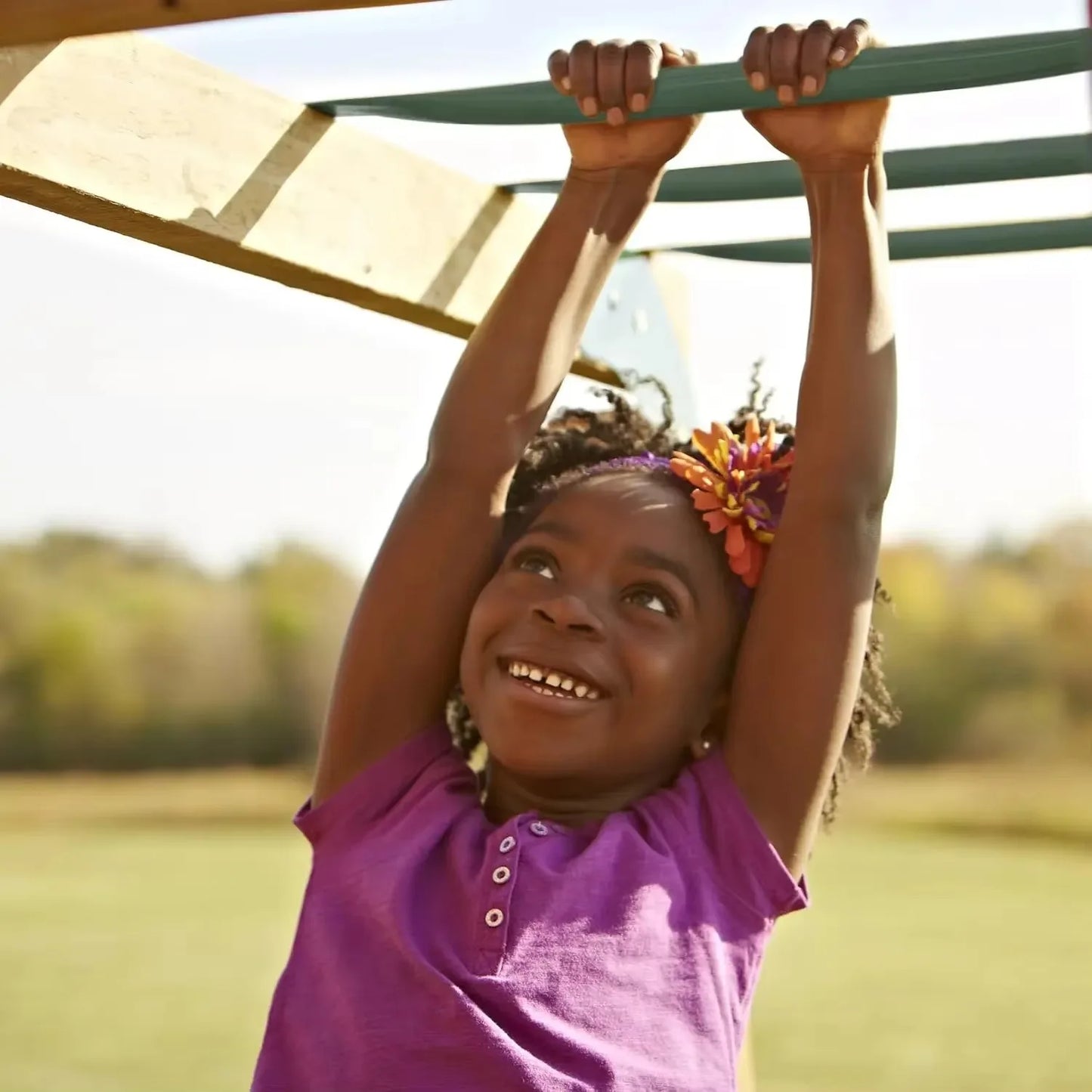 Best Seller Swing Set With Two Swings Slide Monkey Bars