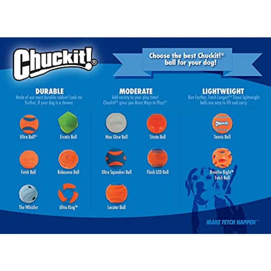 Chuckit Ultra Squeaker Ball Dog Toy Durable Interactive Play