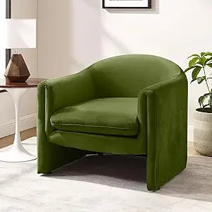 Accent Chair Modern Upholstered Wood Frame for Living Room