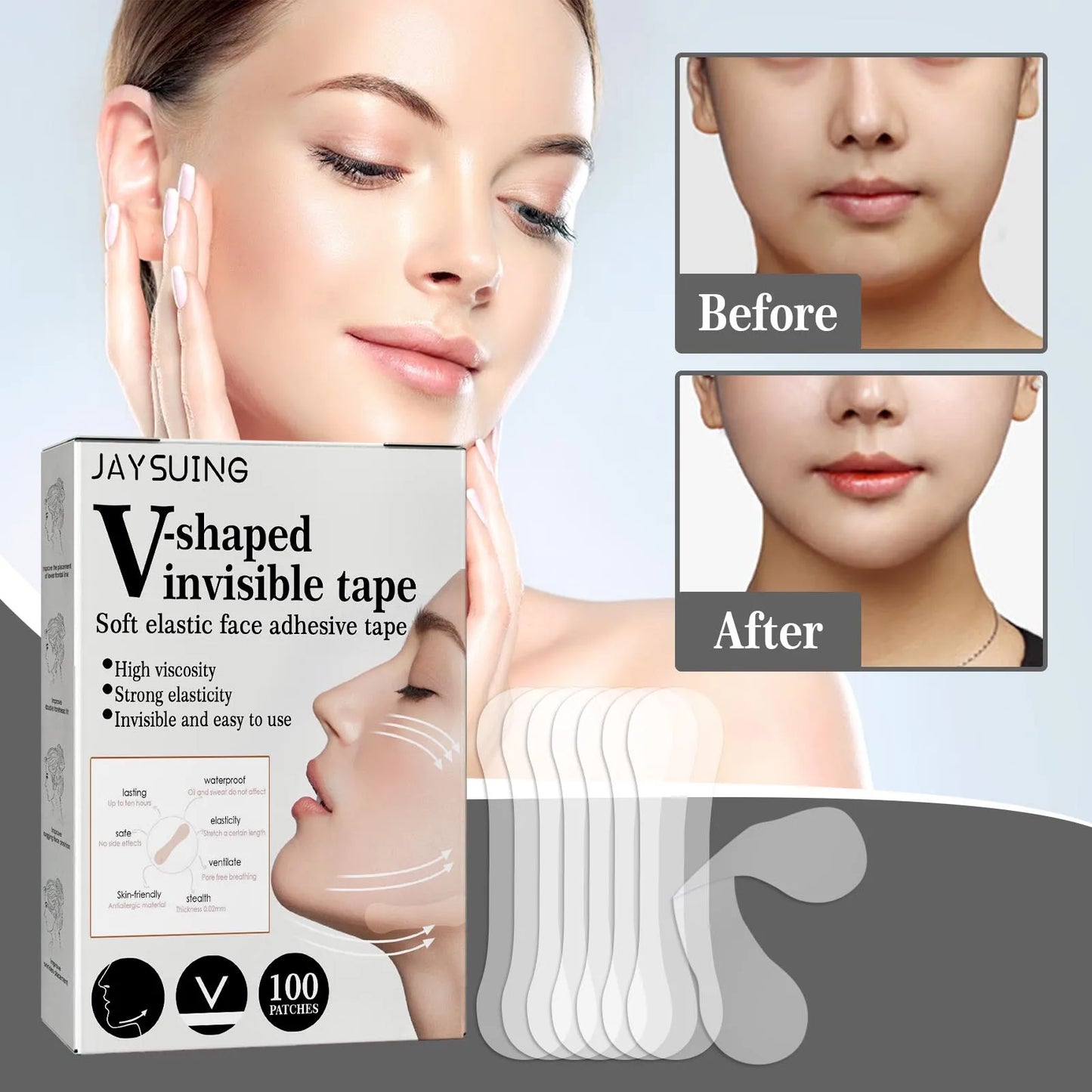 Jaysuing Invisible Face Lifting Patch For Chin Contouring