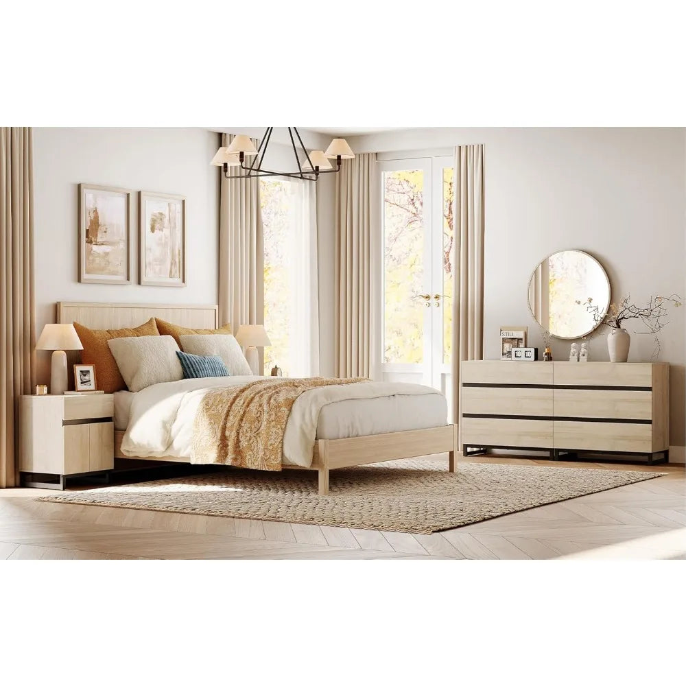 RBXC Dresser And Nightstand Set Modern Bedroom Furniture