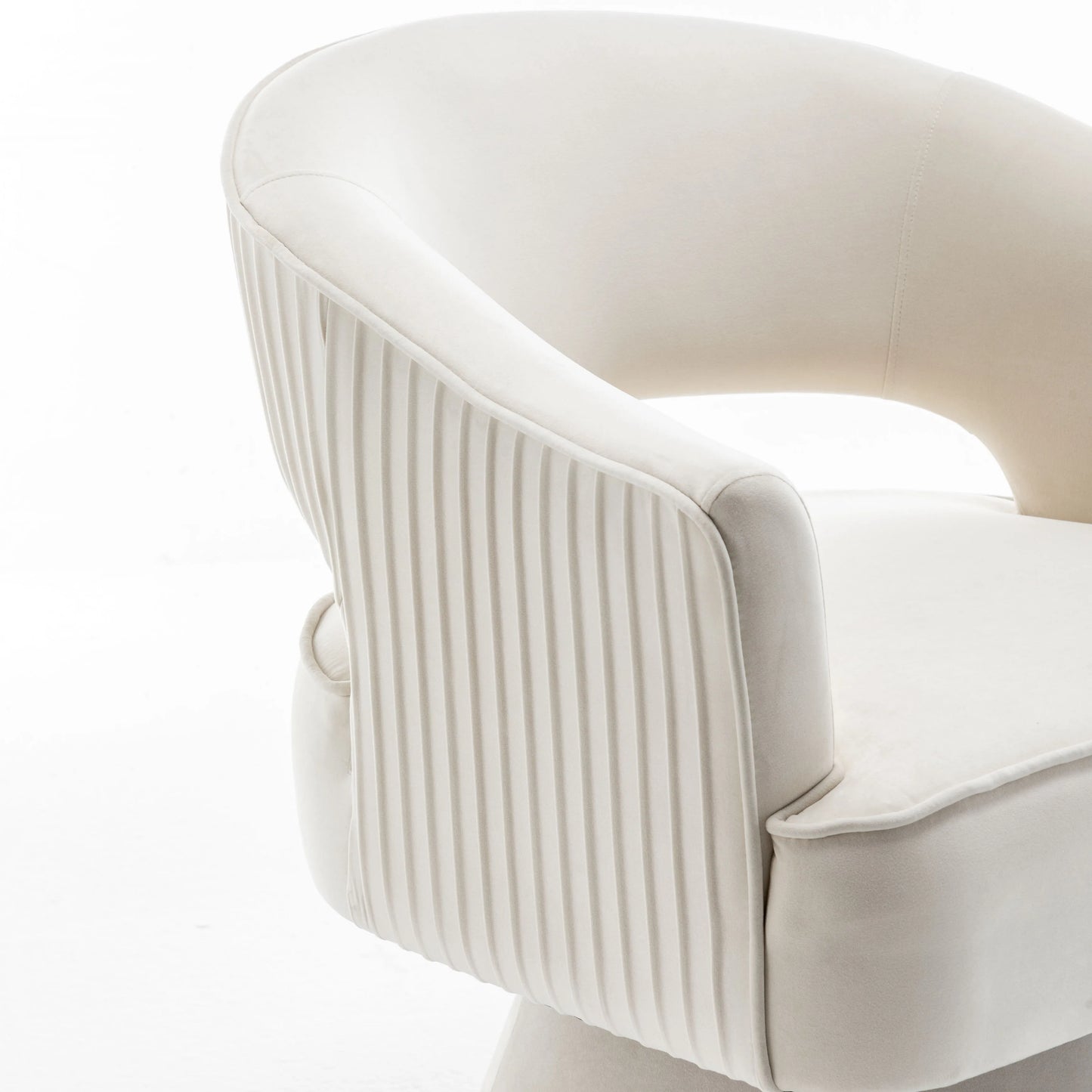 Modern Velvet Swivel Arm Chair For Living Room And Bedroom