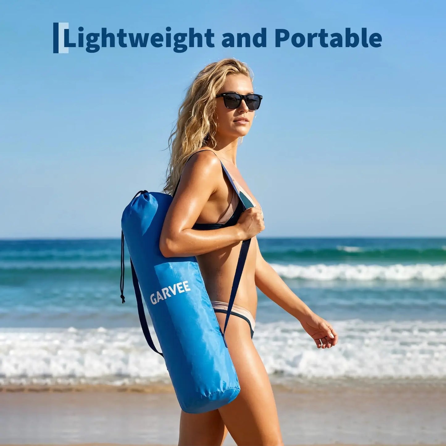 HiMISS High Beach Chair 2 Pack Folding Wide Cup Holder