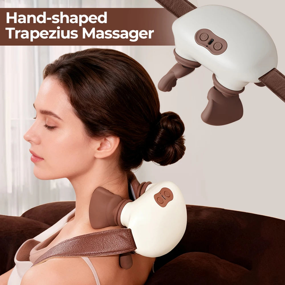 Foreverlily Bionic Pressure Neck Massager With Electric Kneading