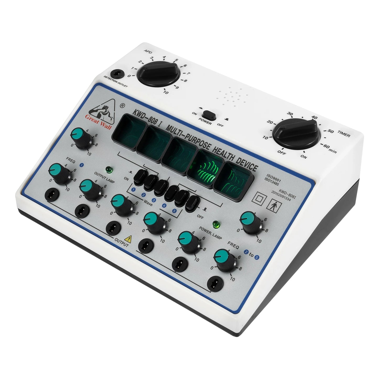 KWD-808I Electric Impulse Acupuncture Treatment 6 Output Patch Massager