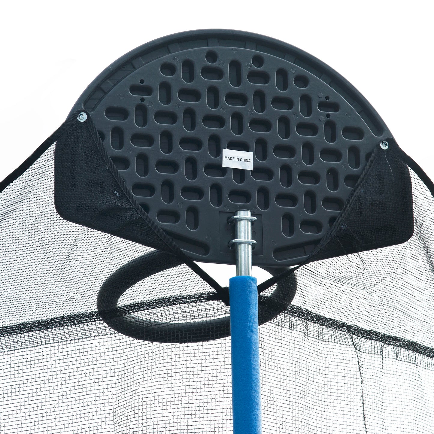HiMISS Pumpkin Trampoline With Backboard Enclosure Net And Ladder